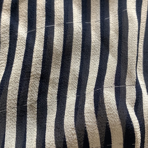 Vintage Ann Taylor Silk Striped Button Down Shirt - Picture 5 of 6